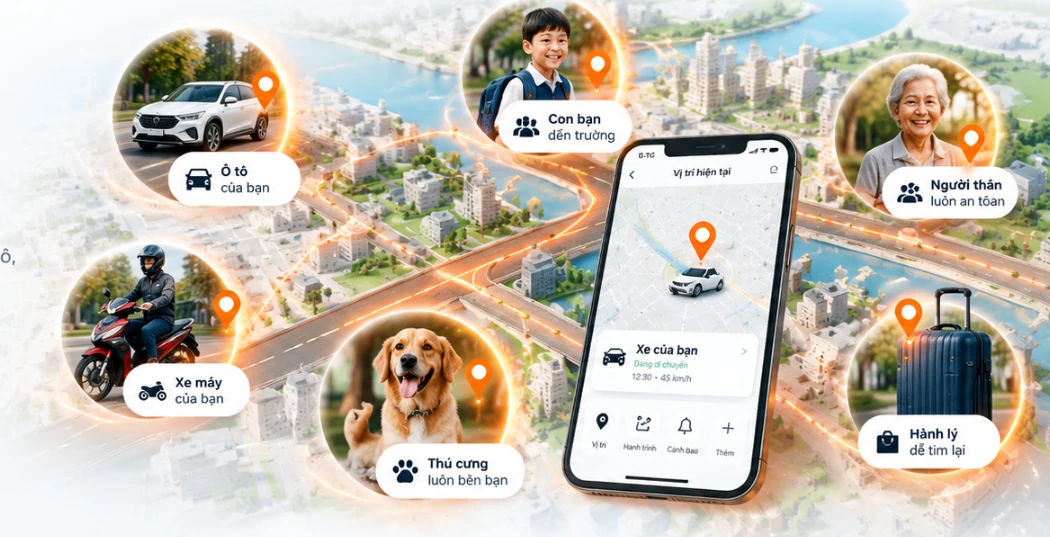 AssetLive360 kết nối và theo dõi người thân, phương tiện, tài sản trên bản đồ